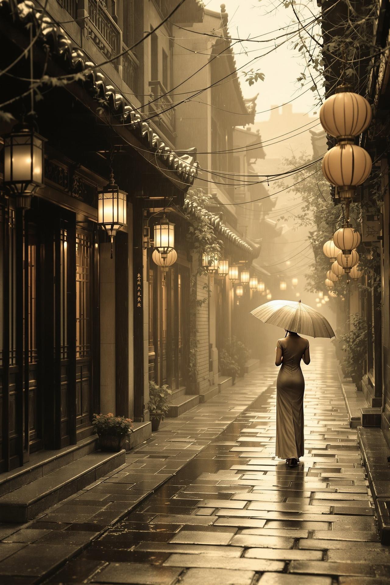 爱短剧网精选作品 - 烟雨巷 - 青石板路上，刻满了思念的痕迹